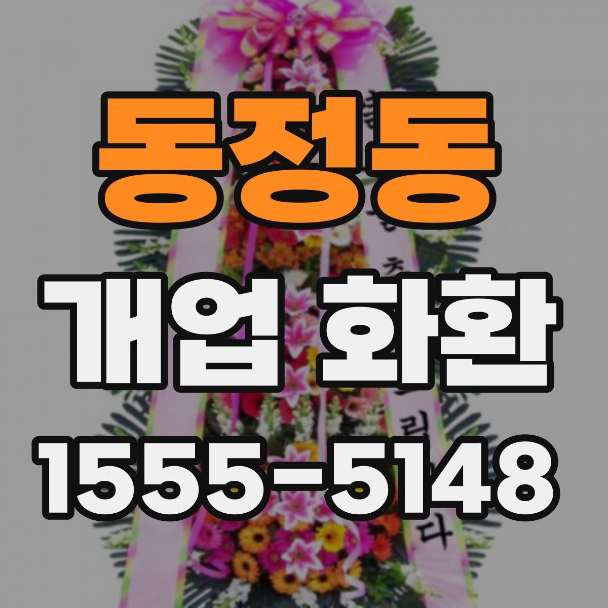 동정동 개업 화환