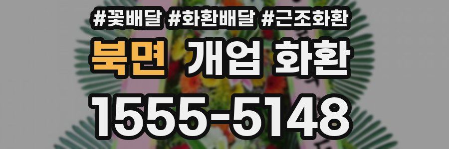 북면 개업 화환