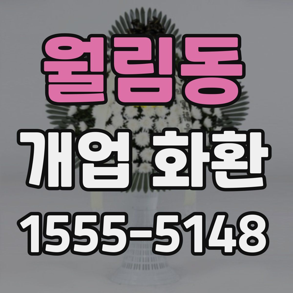 월림동 개업 화환