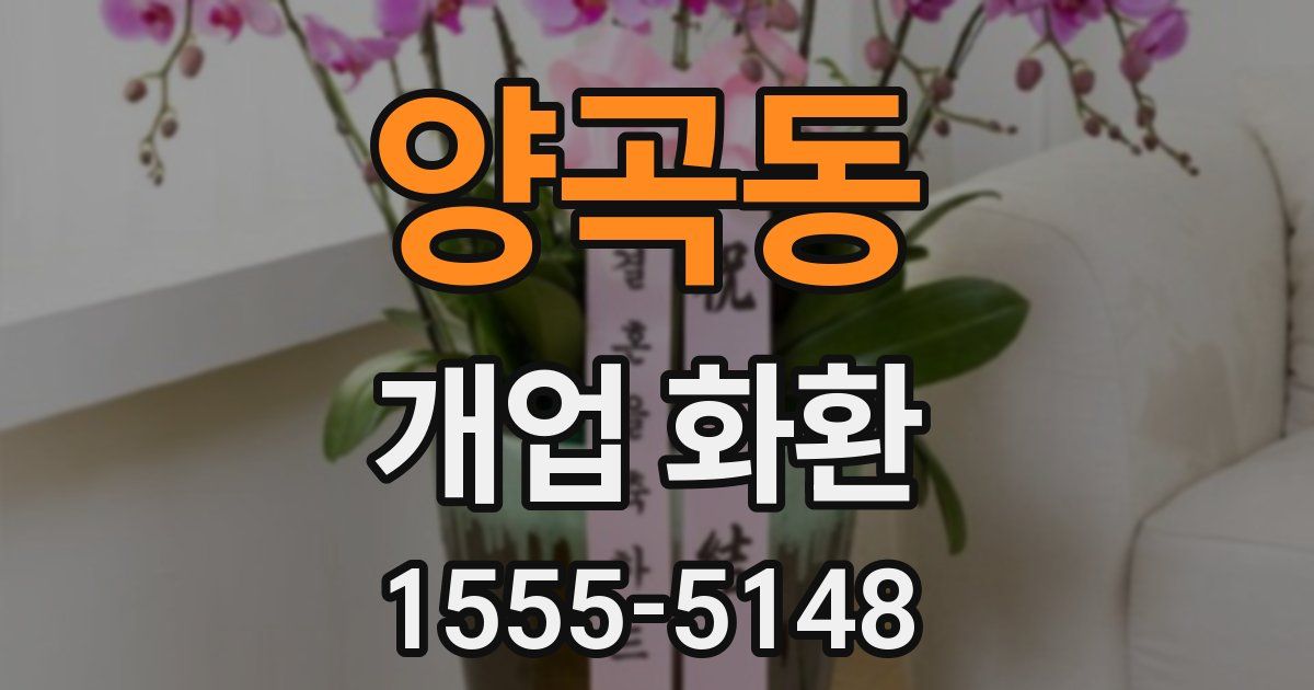 양곡동 개업 화환