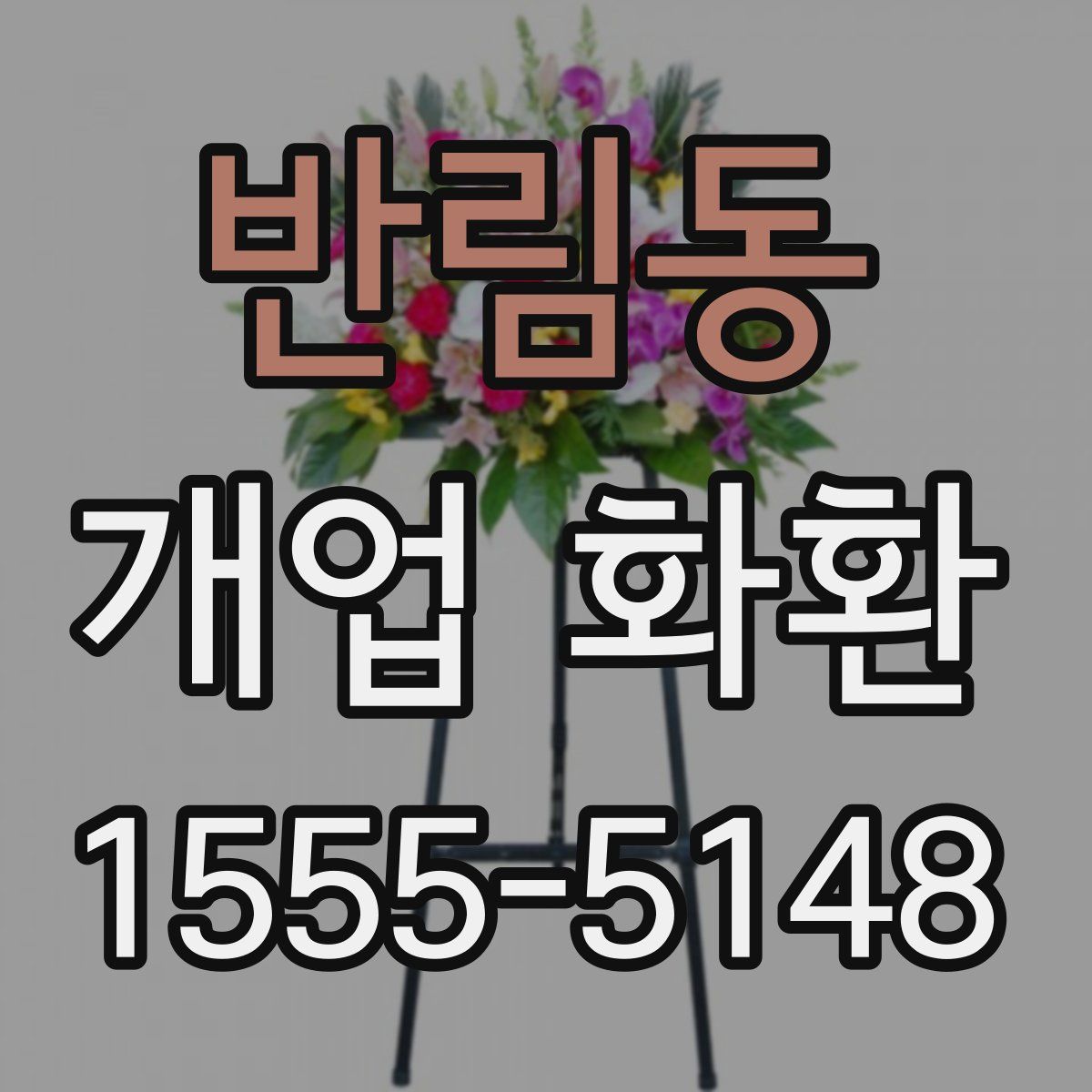 반림동 개업 화환