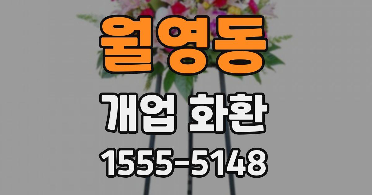 월영동 개업 화환