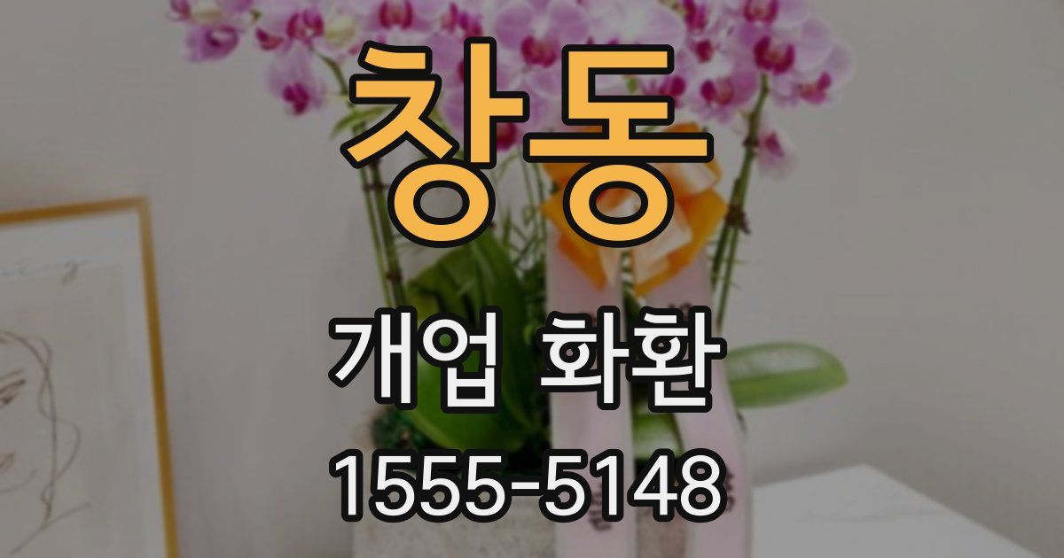 창동 개업 화환