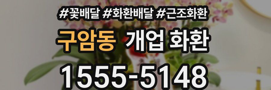 구암동 개업 화환