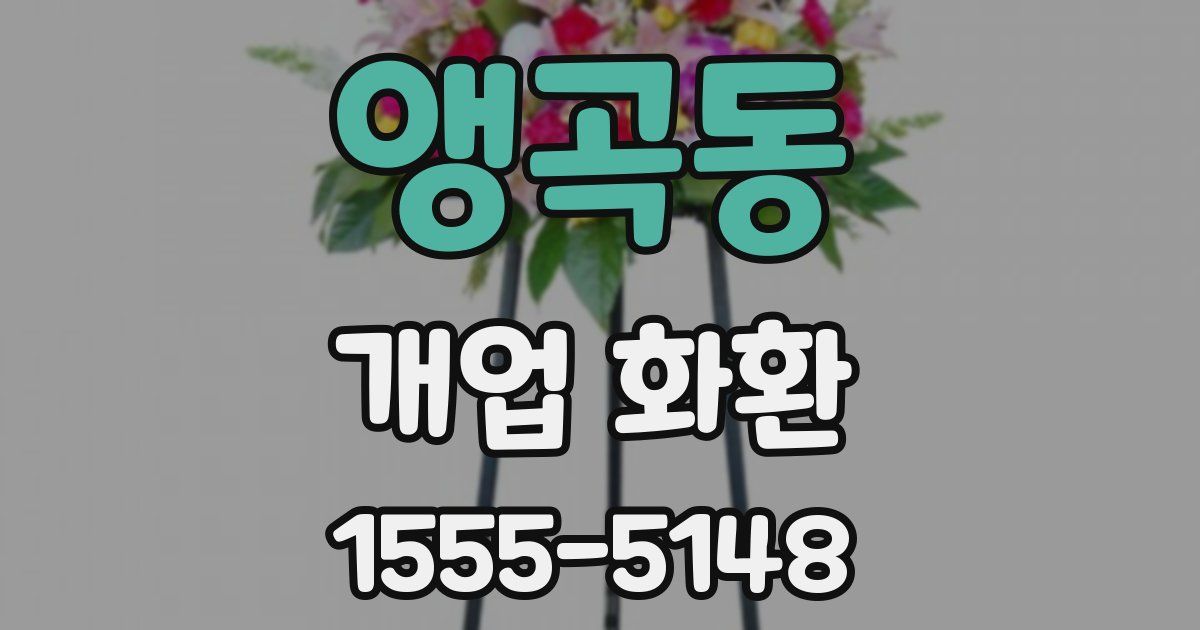 앵곡동 개업 화환