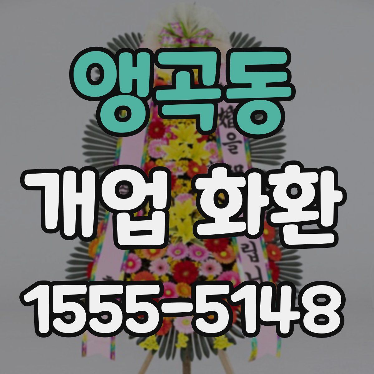 앵곡동 개업 화환