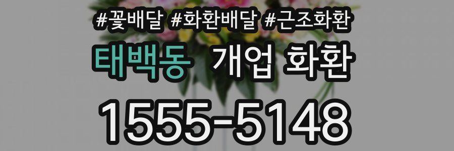 태백동 개업 화환