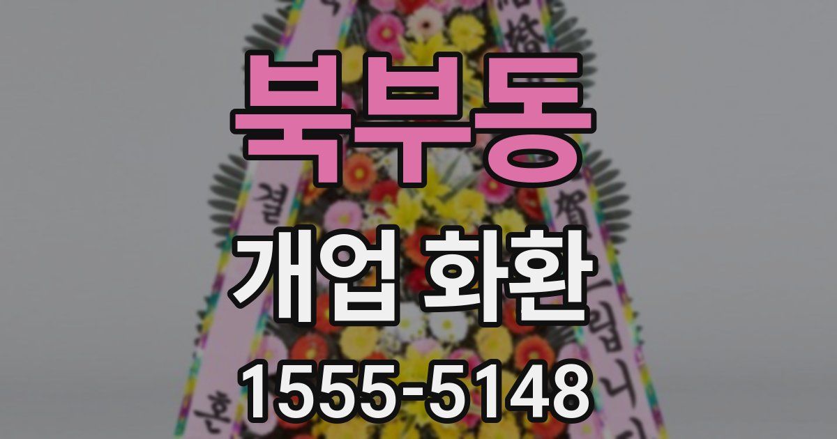 북부동 개업 화환