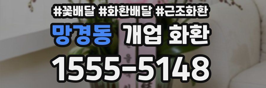 망경동 개업 화환