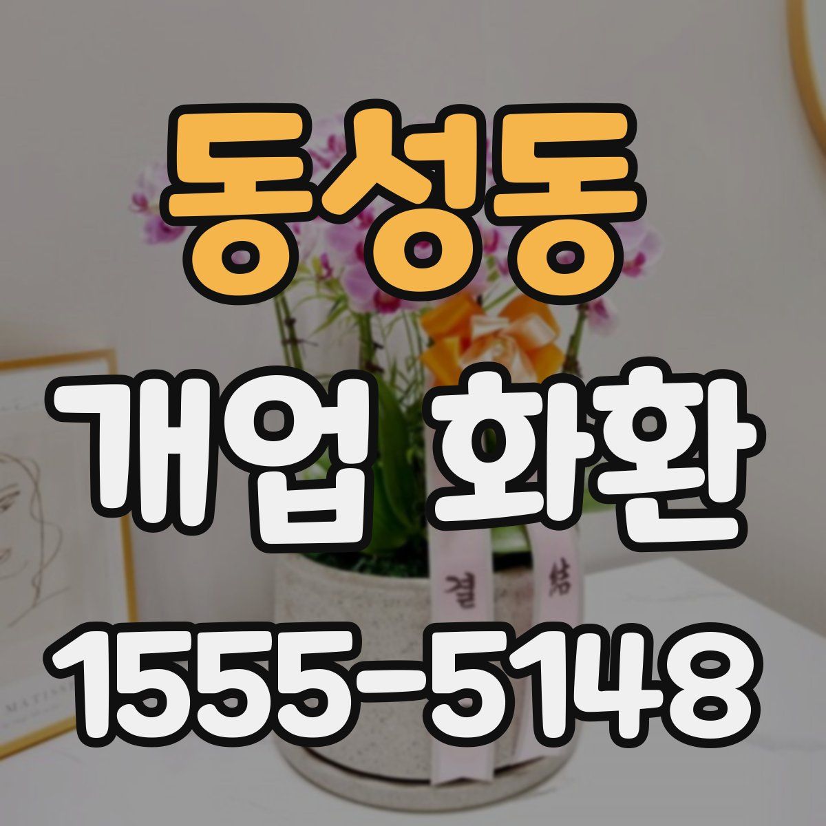 동성동 개업 화환