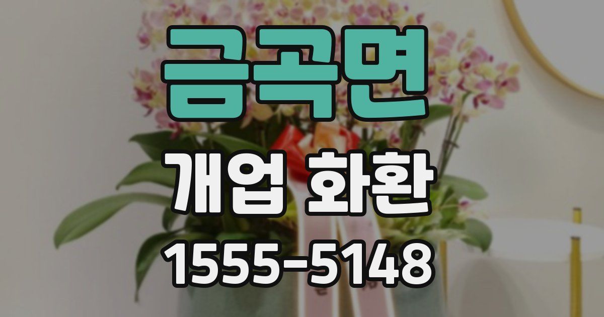금곡면 개업 화환