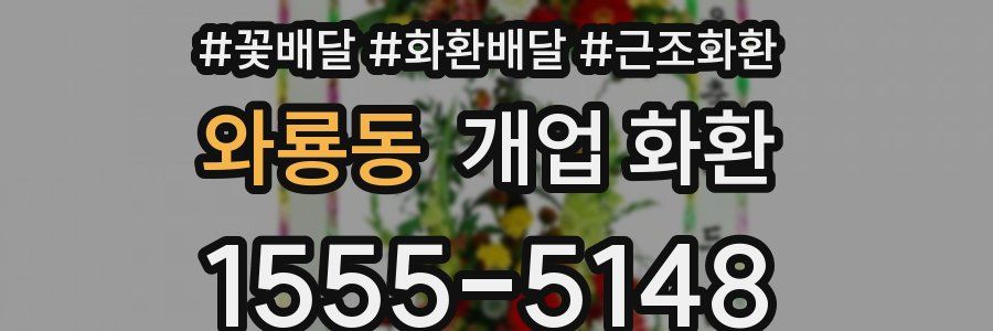 와룡동 개업 화환
