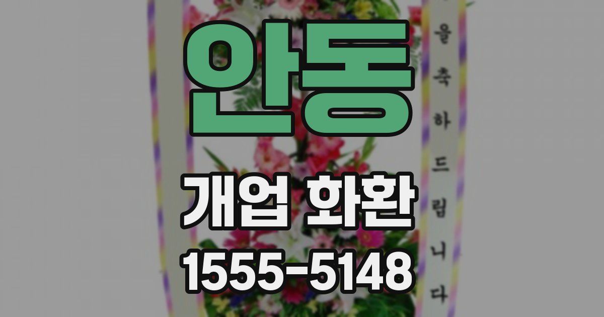 안동 개업 화환