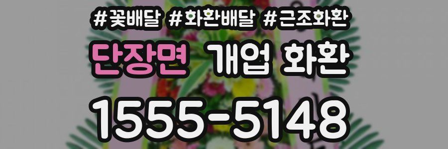 단장면 개업 화환