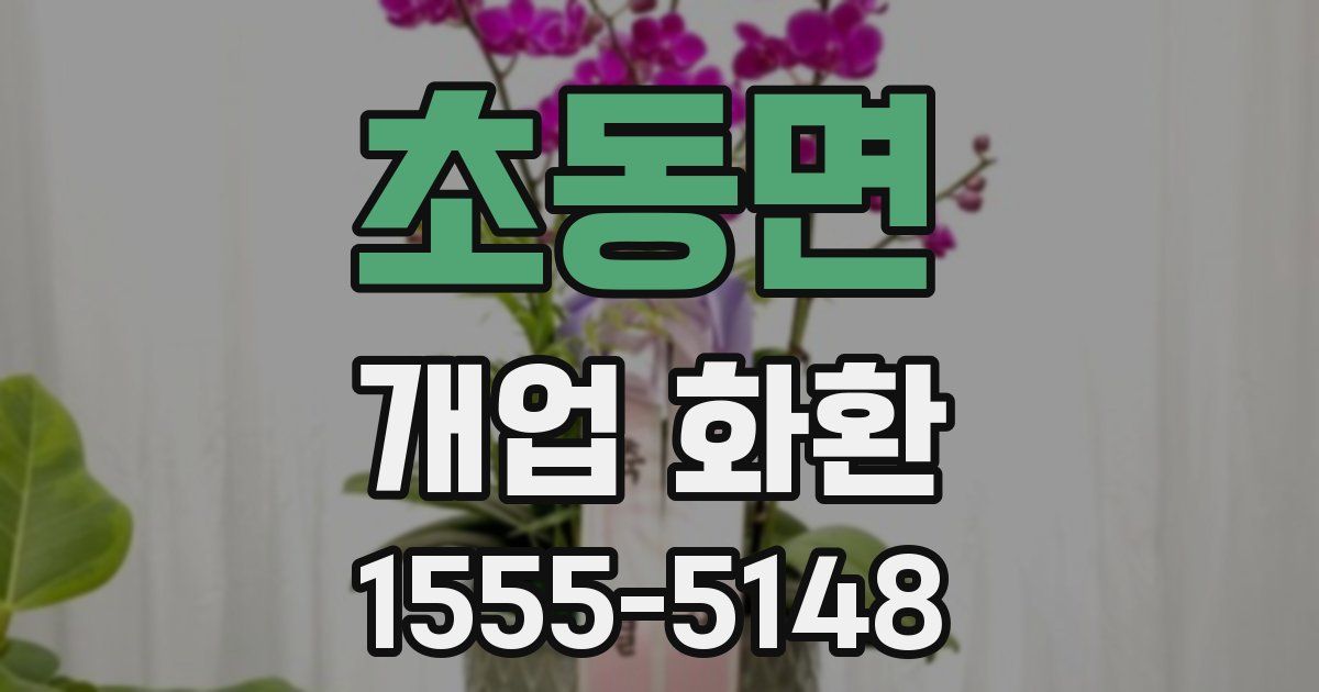 초동면 개업 화환