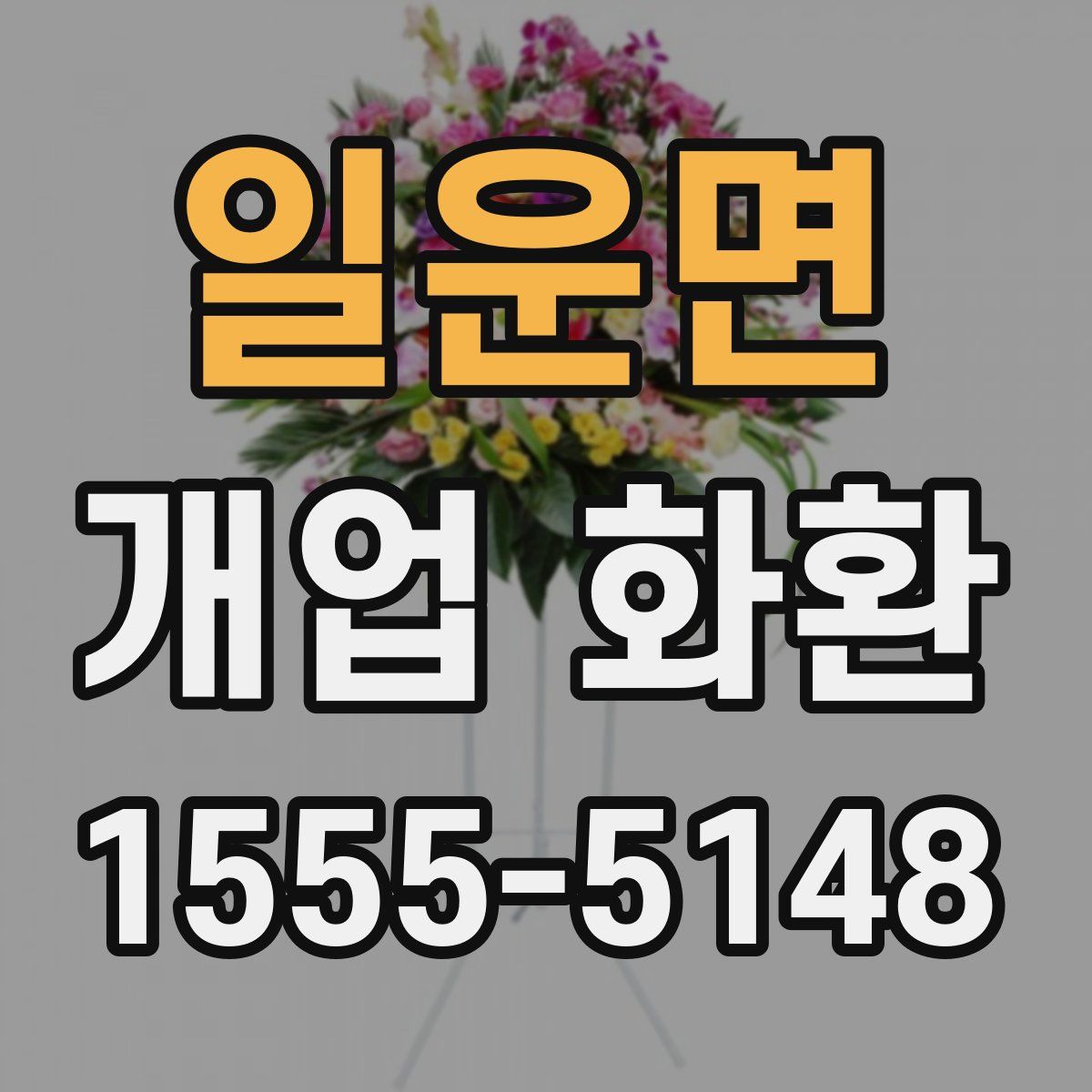 일운면 개업 화환