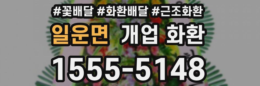 일운면 개업 화환