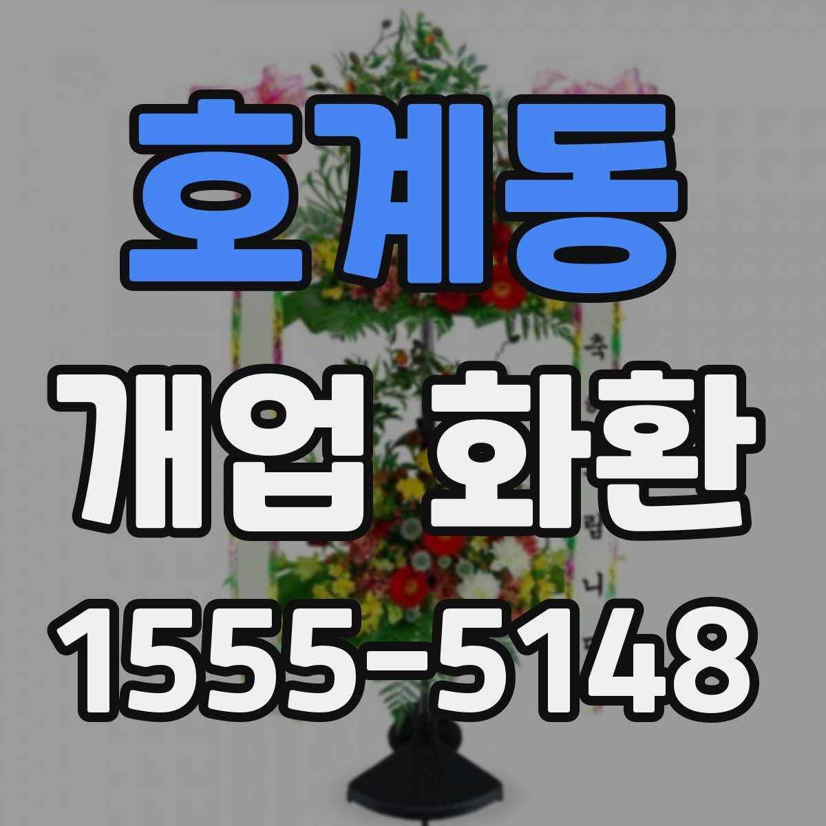 호계동 개업 화환