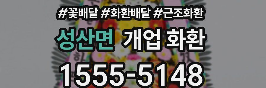 성산면 개업 화환