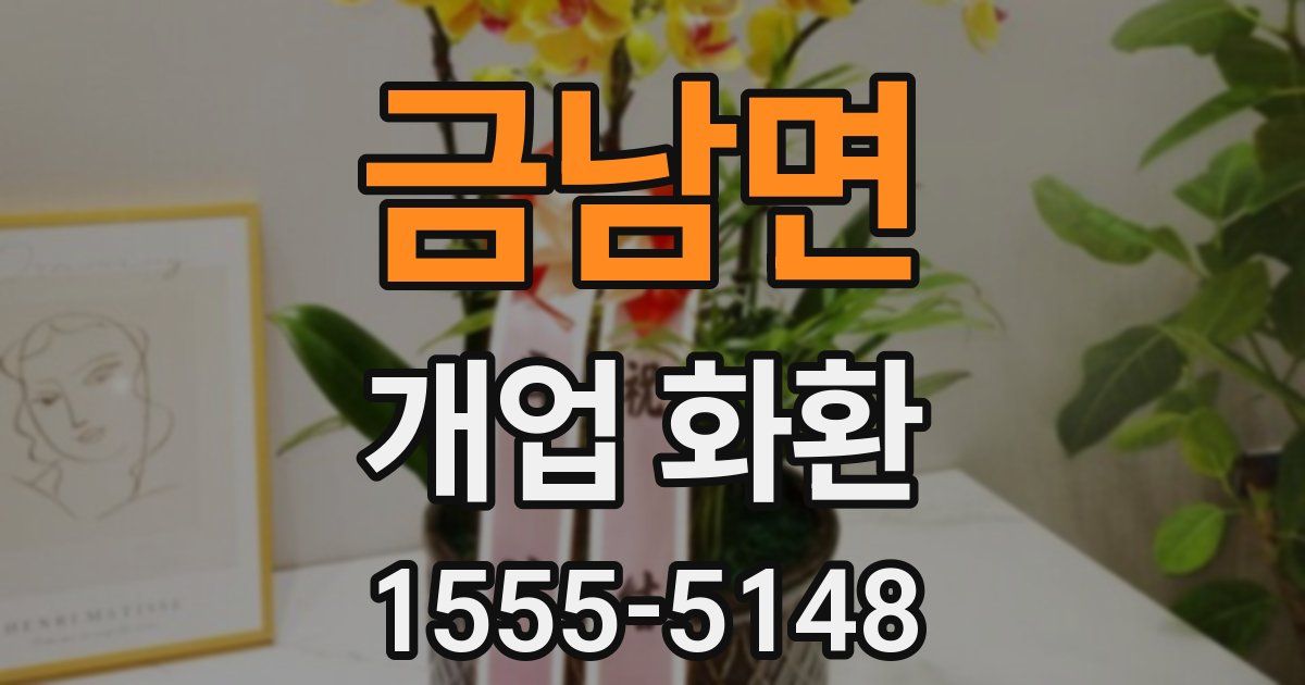 금남면 개업 화환