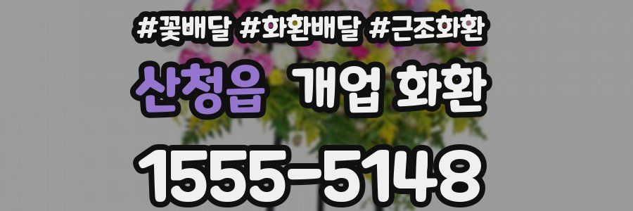 산청읍 개업 화환
