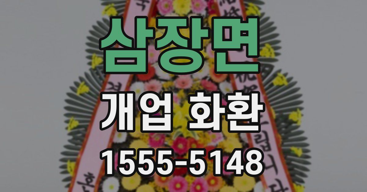 삼장면 개업 화환