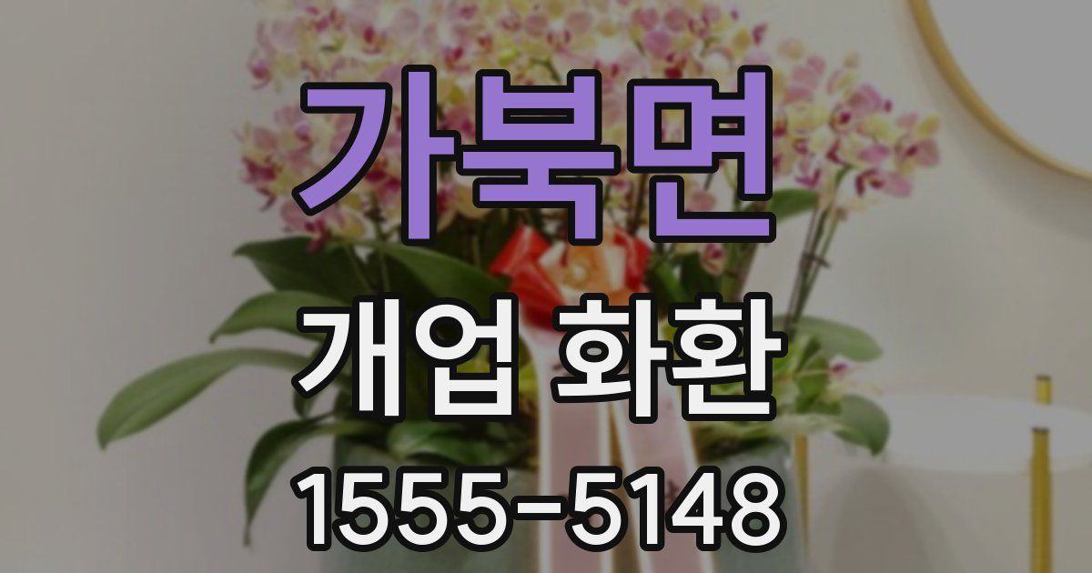 가북면 개업 화환