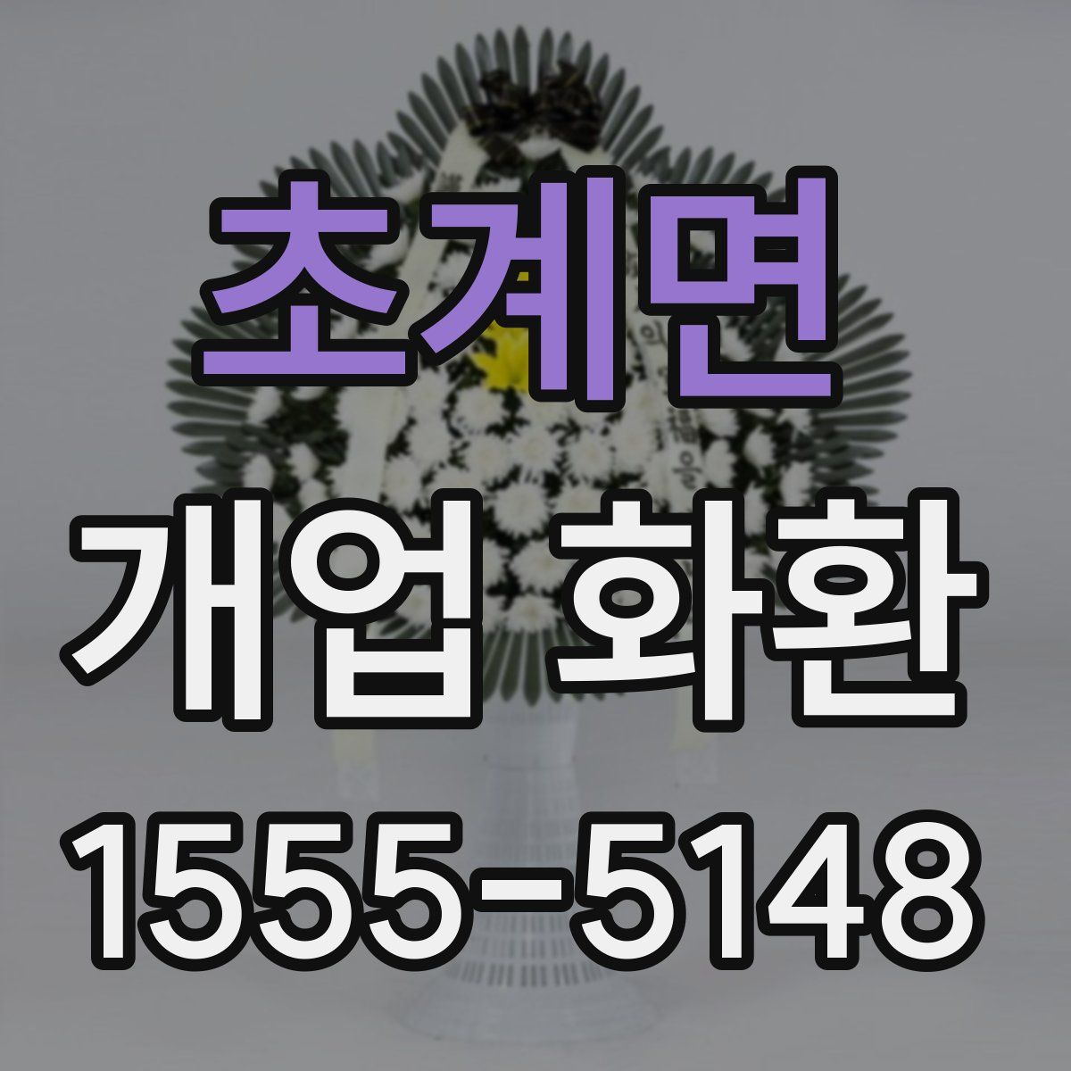 초계면 개업 화환