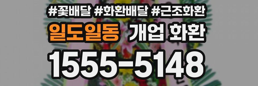 일도일동 개업 화환