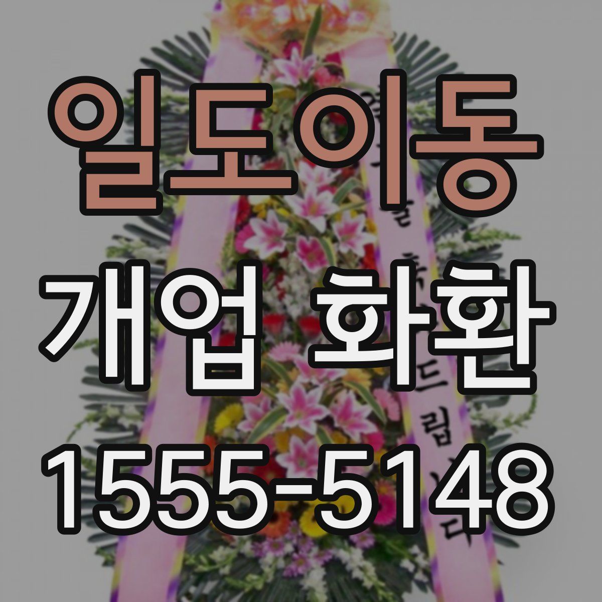 일도이동 개업 화환