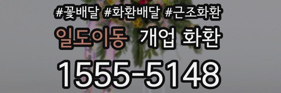 일도이동 개업 화환