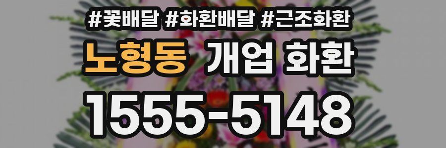 노형동 개업 화환