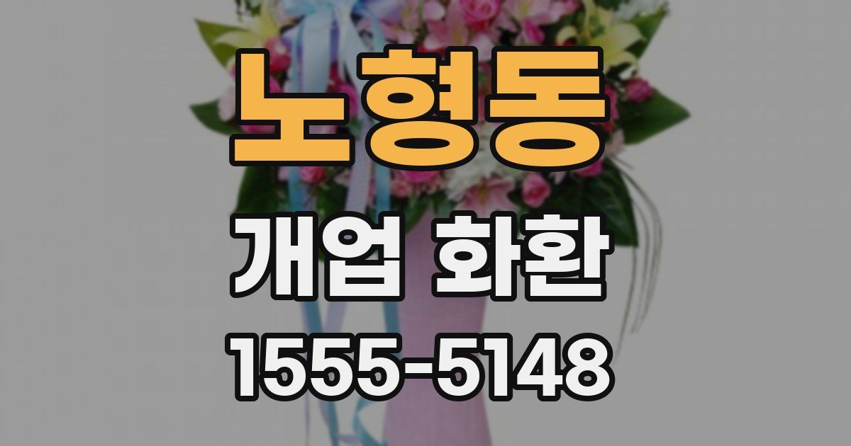 노형동 개업 화환