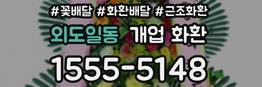 외도일동 개업 화환