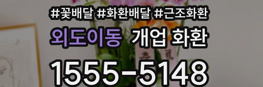 외도이동 개업 화환