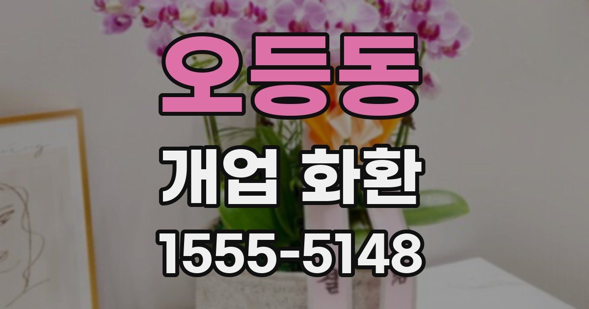 오등동 개업 화환