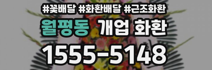 월평동 개업 화환