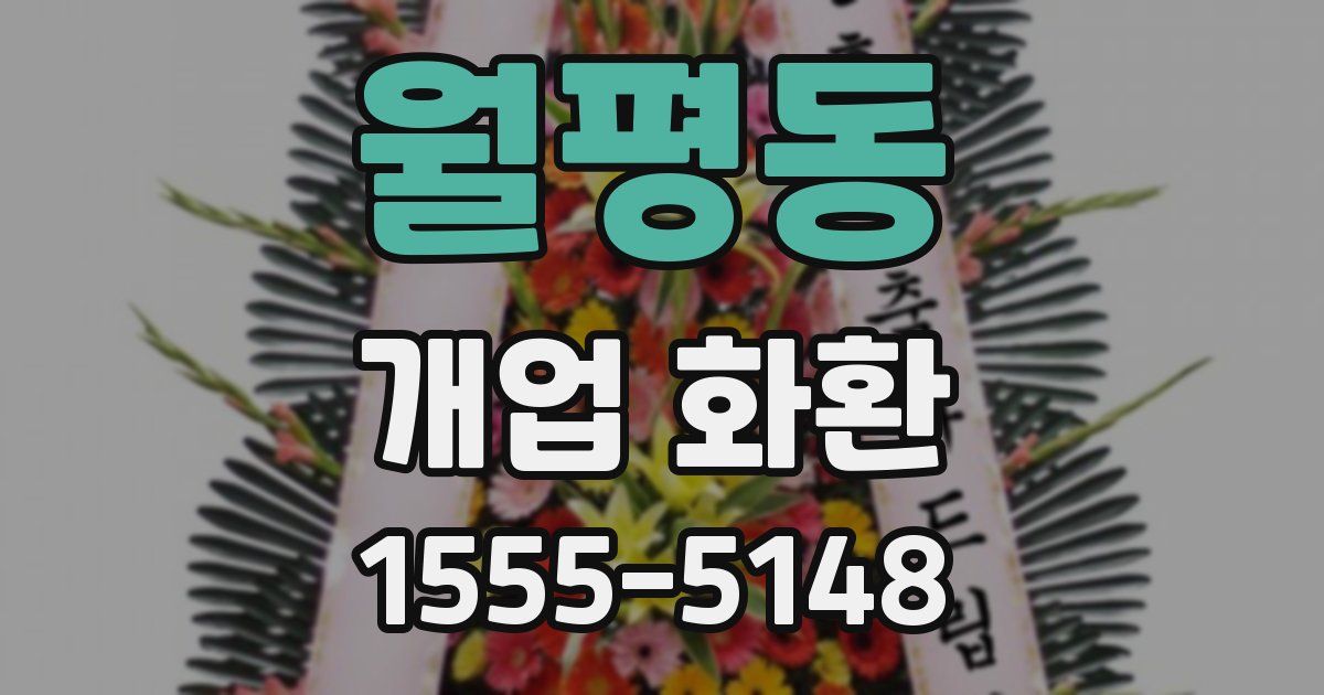 월평동 개업 화환