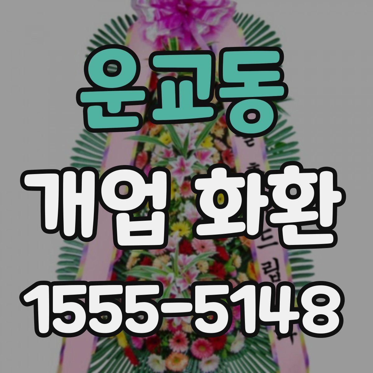 운교동 개업 화환