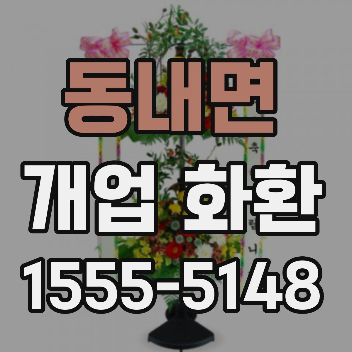동내면 개업 화환