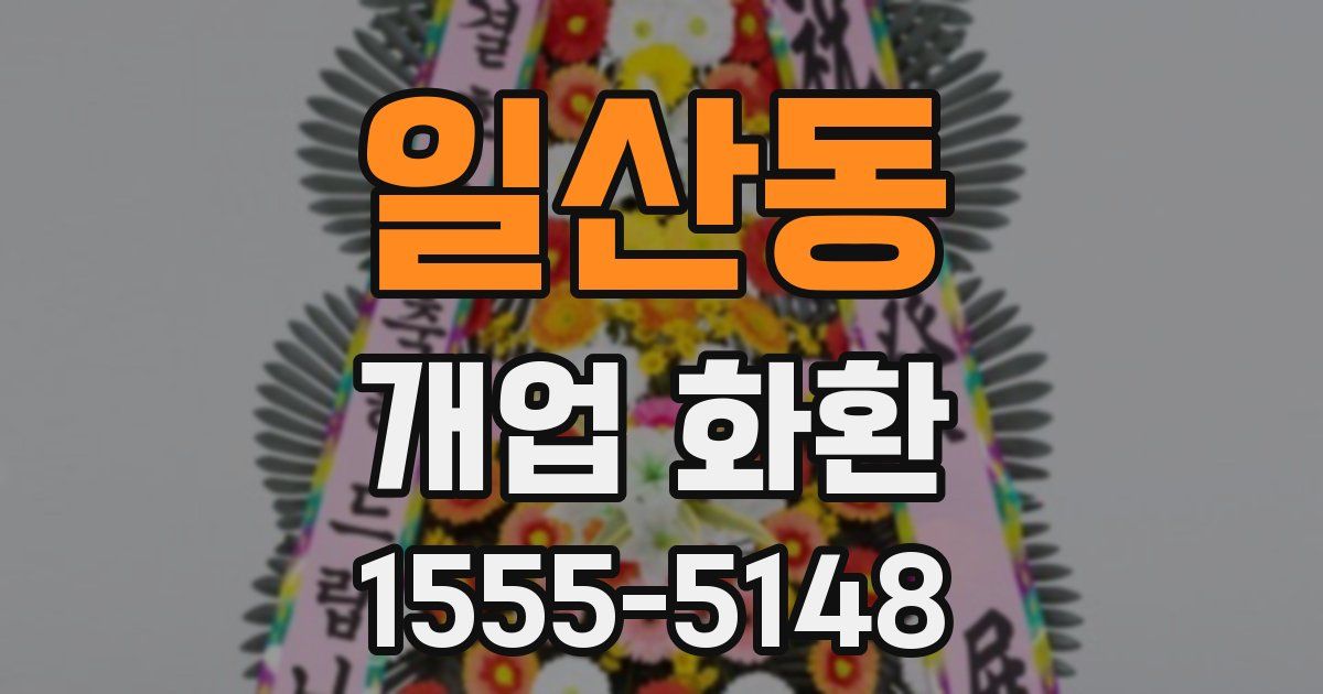 일산동 개업 화환