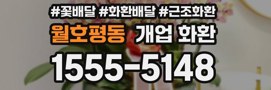 월호평동 개업 화환