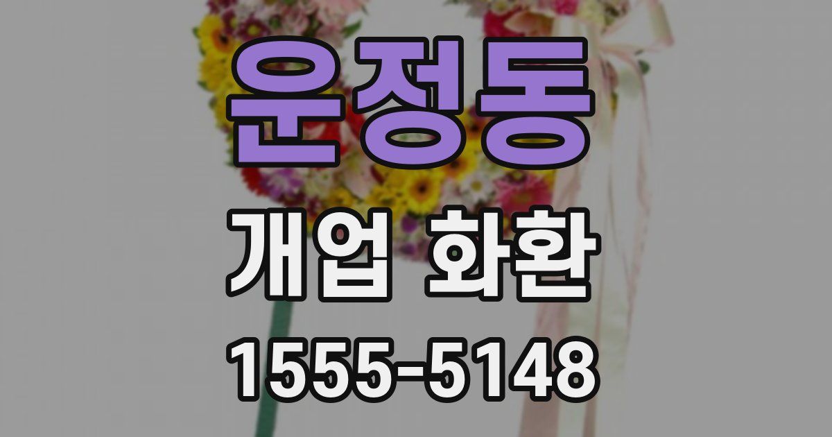 운정동 개업 화환