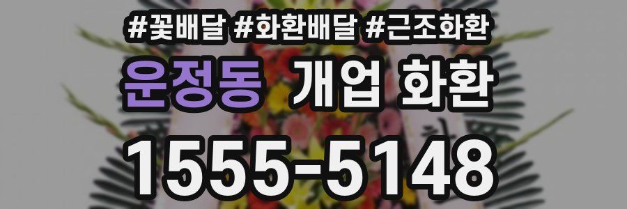 운정동 개업 화환
