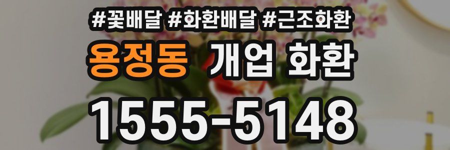 용정동 개업 화환