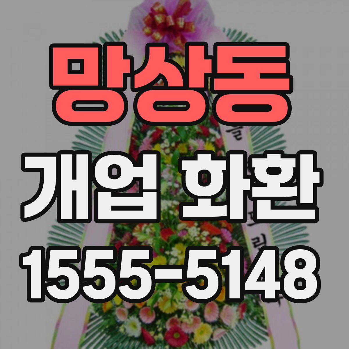 망상동 개업 화환