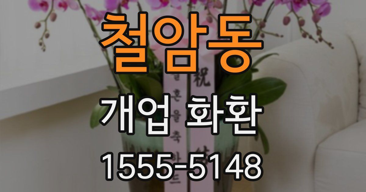 철암동 개업 화환