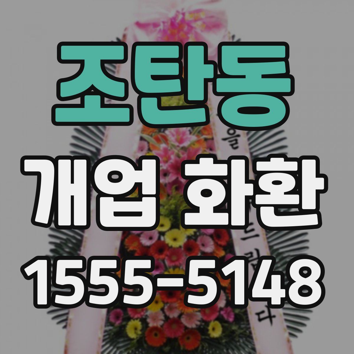 조탄동 개업 화환