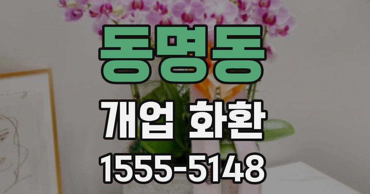 동명동 개업 화환