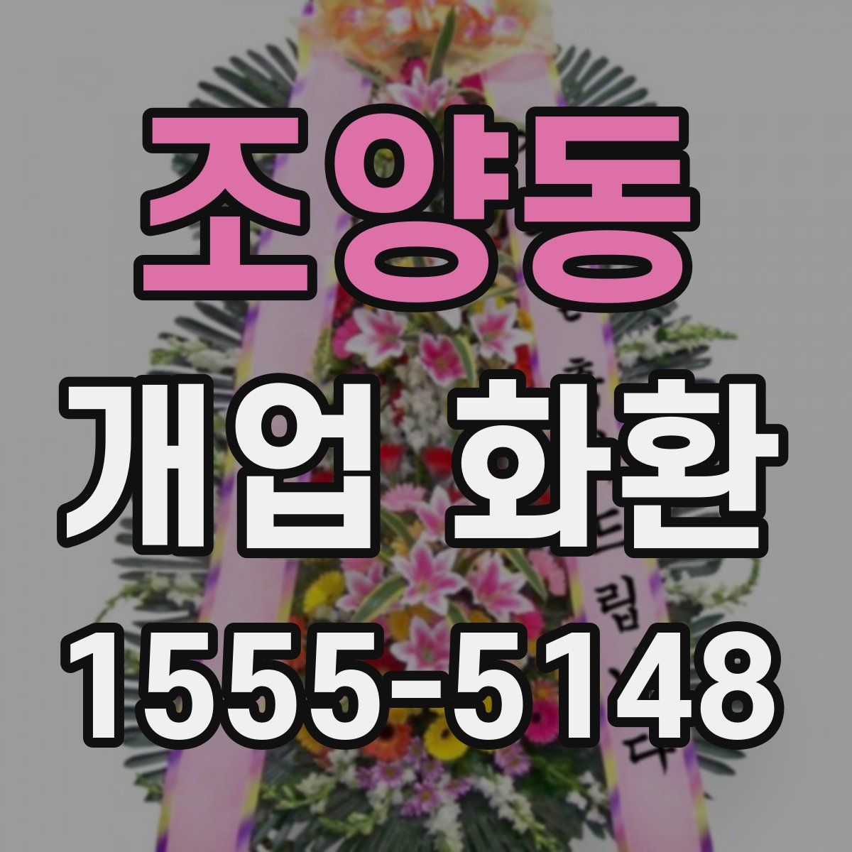 조양동 개업 화환